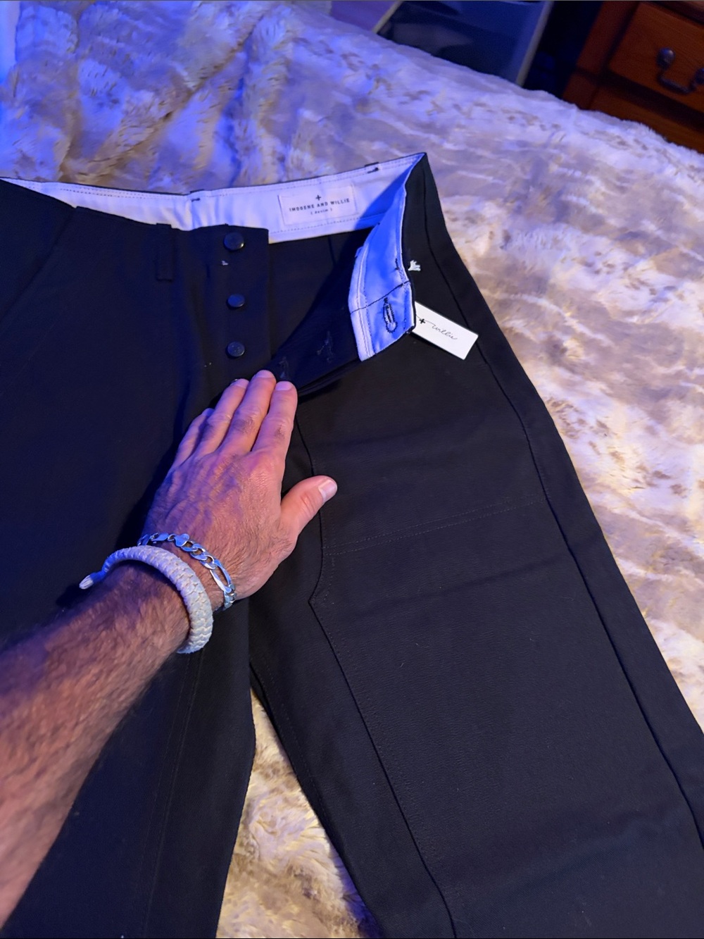 The Imogene + Willie Hencye Canvas Workpant in Black - Picture 2 of 4